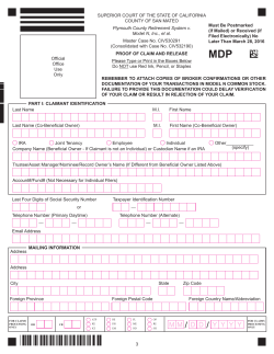 Proof of Claim - Model N Securities Litigation