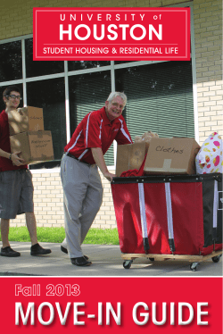 move-in guide - University of Houston