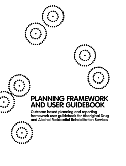 planning framework and user guidebook
