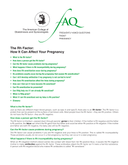 Frequently Asked Questions, FAQ027, The Rh Factor: How