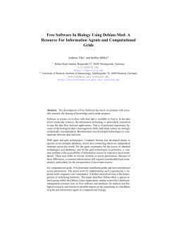 Free Software In Biology Using Debian
