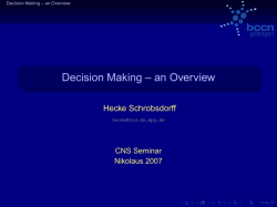 Decision Making -