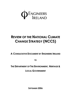 Review of the National Climate Change Strategy