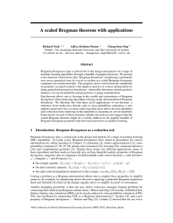A scaled Bregman theorem with applications