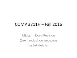 Exam Question Review