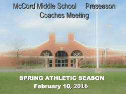 TWHS preseason Coaches Meeting