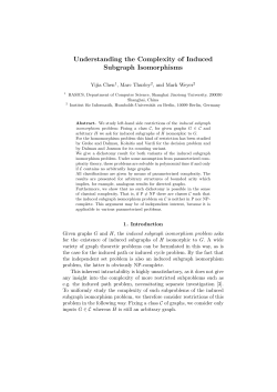 Understanding the Complexity of Induced Subgraph