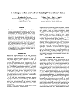 A Multiagent System Approach to Scheduling Devices in Smart Homes