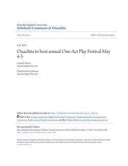 Ouachita to host annual One-Act Play Festival May 4-5