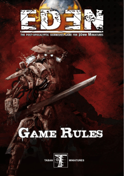 Game Rules - Eden The Game