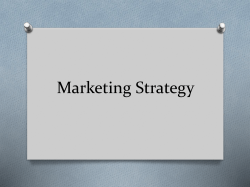 Marketing Strategy