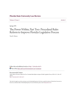 The Power Within, Part Two: Procedural Rules Reform to Improve