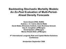 Backtesting Stochastic Mortality Models: An Ex