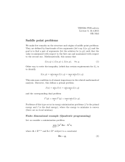 Saddle point problems