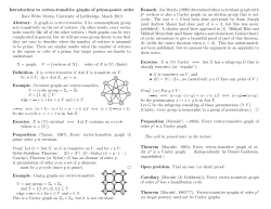 Introduction to vertex-transitive graphs of prime