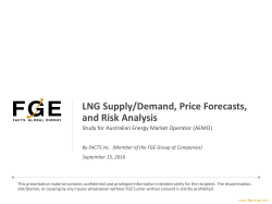 LNG Supply Demand Price Forecasts and Risk Analysis &ndash; FGE