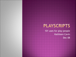 Playscripts - London SLI CEN