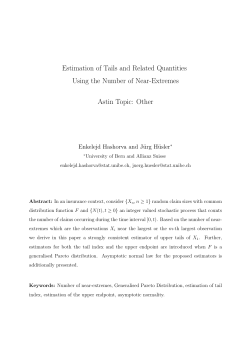 Estimation of Tails and Related Quantities Using the Number of