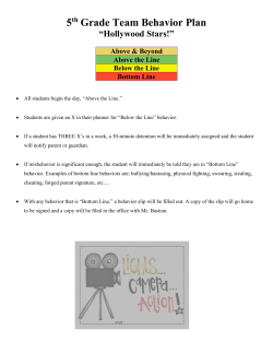 5 th Grade Team Behavior Plan &ldquo;Hollywood Stars!&rdquo;