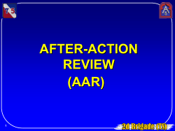 after-action review (aar)