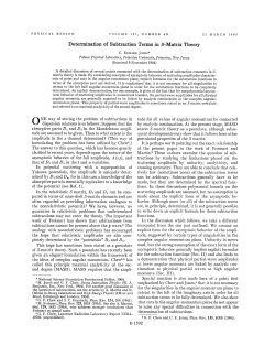Determination of Subtraction Terms in S-Matrix Theory