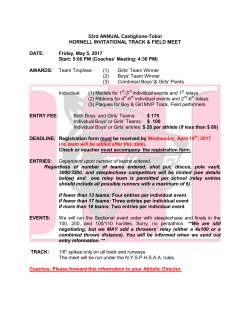 Coaches: Please forward this information to your Athletic Director.