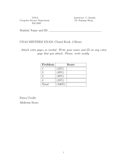 CS143 MIDTERM EXAM