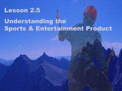 Examples of Sports Marketing - Washington Township Public Schools
