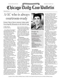 A GC who is always courtroom-ready