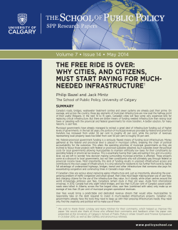 the free ride is over: why cities, and citizens, must start paying for