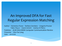 DUO&ndash;Dual TCAM Architecture for Routing Tables - CSIE -NCKU