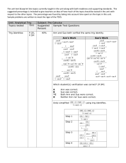 The unit test blueprint lists topics currently taught in the unit along