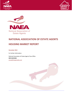 NATIONAL ASSOCIATION OF ESTATE AGENTS HOUSING