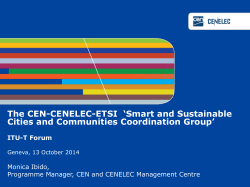 CEN and CENELEC technical structure