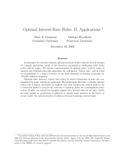 Optimal Interest-Rate Rules: II. Applications