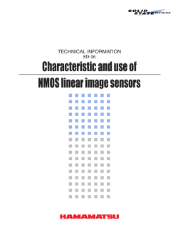 Characteristic and use of NMOS linear image sensors