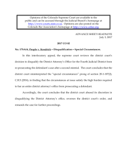 Colorado v. Kendrick :: 2017 :: Colorado Supreme Court Decisions