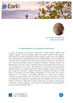 A Unified Model of Task-Specific Motivation