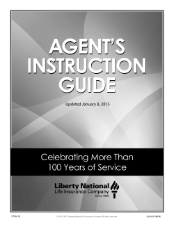 Agent`s Instruction Guide - United American Insurance Company