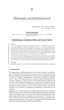 Philosophy and Globalization II