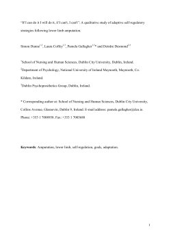&ldquo;If I can do it I will do it, if I can`t, I can`t&rdquo;: A qualitative study of