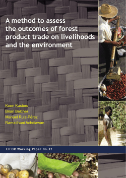 A method to assess the outcomes of forest product trade on