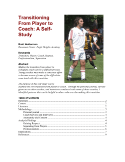 I began my Graduate Assistant work with the men`s soccer team at