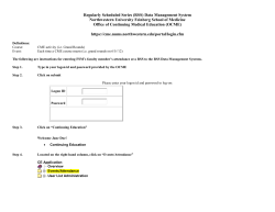 Instructions for entering attendance at RSS