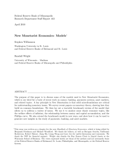 New Monetarist Economics: Models