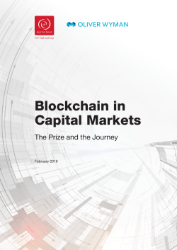 Blockchain in Capital Markets