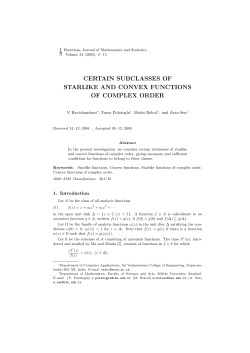 certain subclasses of starlike and convex functions of complex order