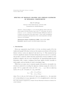 SPECTRA OF BOOLEAN GRAPHS AND CERTAIN MATRICES OF
