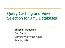 Query Caching