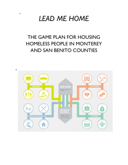 Lead Me Home – The Game Plan for Housing Homeless People in